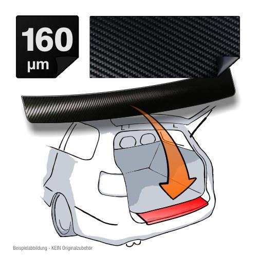 Bumper beschermfolie Daihatsu Carbon look