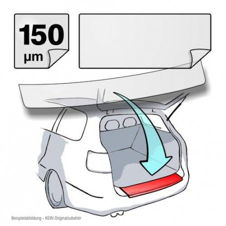 Bumperfolie Mazda 6 5-dr hatchback (II) 2008-2012 transparant