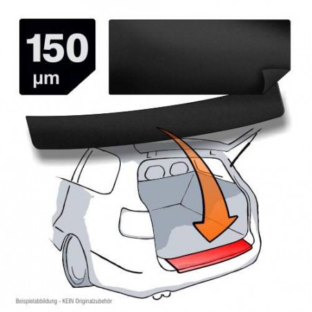 Bumperbescherm folie Peugeot 807 2002-2014 zwart