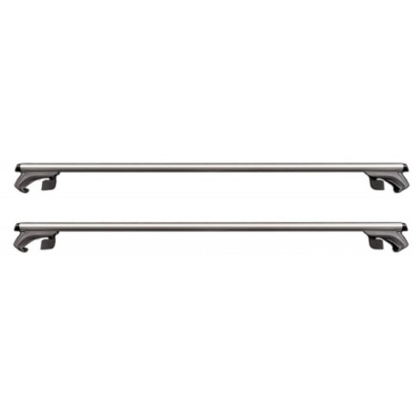 Kamei dakdragerstangen 125cm voor open dakrails, zonder voetenset