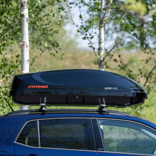 Kamei Husky 420 dakkoffer - hoogglans zwart (levertijd op aanvraag)