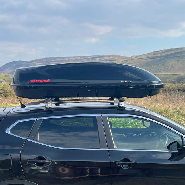 Kamei Husky 510 dakkoffer - hoogglans zwart (levertijd op aanvraag)