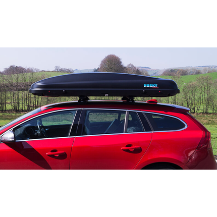 Kamei Husky 300 dakkoffer - matzwart - opening rechts (levertijd op aanvraag)