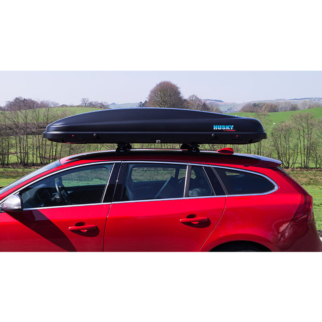 Kamei Husky 300 dakkoffer - matzwart - opening rechts (levertijd op aanvraag)