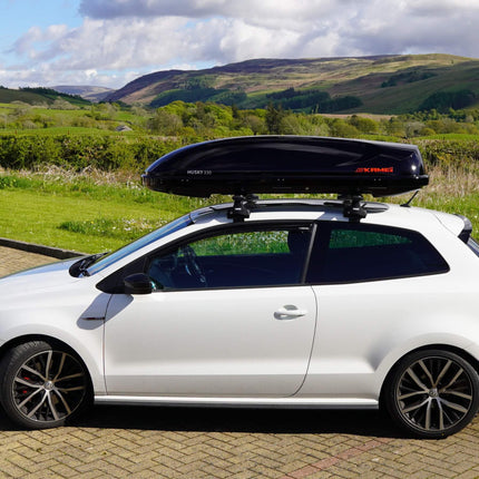 Kamei Husky 330 dakkoffer - hoogglans zwart (levertijd op aanvraag)