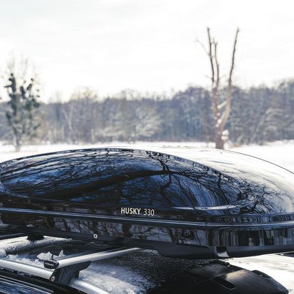 Kamei Husky 330 dakkoffer - hoogglans zwart (levertijd op aanvraag)