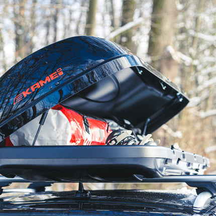 Kamei Husky 420 dakkoffer - hoogglans zwart (levertijd op aanvraag)