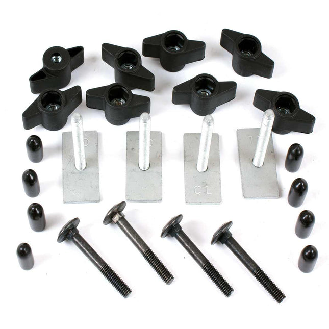 Kamei T-stukken 20mm - M6 schroefdraad - uitbreidingsset voor dakkoffers VW/Audi