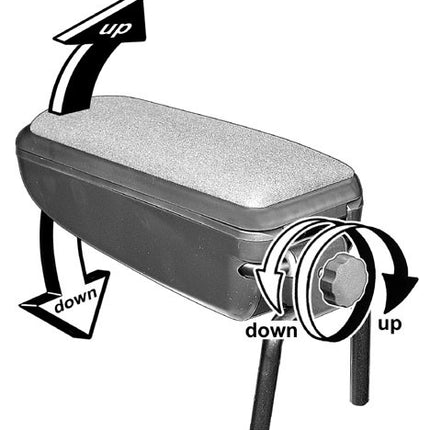 Armsteun Opel stof Premium grijs