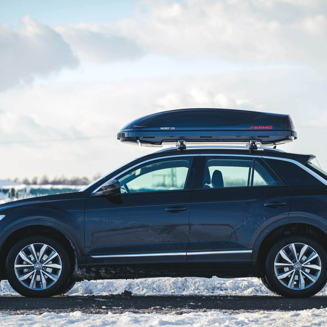 Kamei Husky 330 dakkoffer - hoogglans zwart (levertijd op aanvraag)